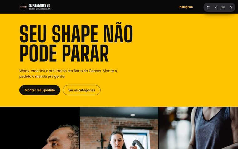 Primeira tela da proposta 3, Raio